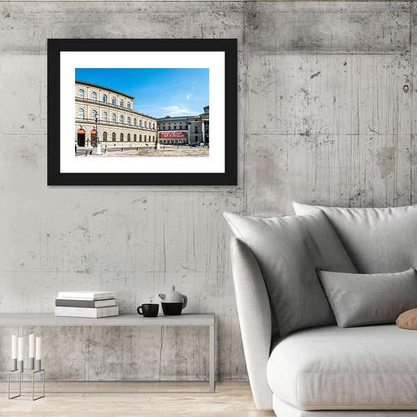 Statue Of Maximilian I In Munich Canvas Wall Art-3 Horizontal-Gallery Wrap-25" x 16"-Tiaracle