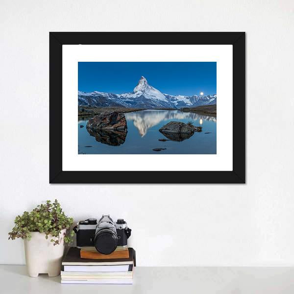 Stellilake In Afternoon Canvas Wall Art-3 Horizontal-Gallery Wrap-25" x 16"-Tiaracle