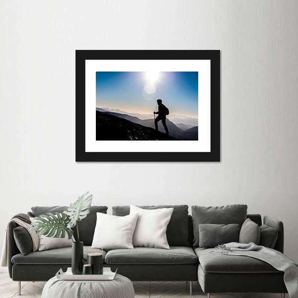 Step Into Success Canvas Wall Art-1 Piece-Framed Print-20" x 16"-Tiaracle