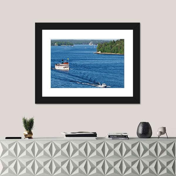 Stockholm Archipelago Canvas Wall Art-1 Piece-Framed Print-20" x 16"-Tiaracle