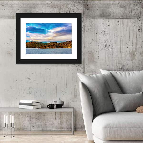 Strait Of Georgia Landscape Canvas Wall Art-5 Horizontal-Gallery Wrap-22" x 12"-Tiaracle