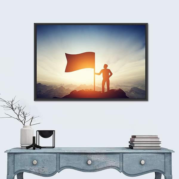 Successful Challenge Concept Canvas Wall Art-5 Horizontal-Gallery Wrap-22" x 12"-Tiaracle