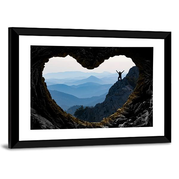 Successful Climb Happiness Canvas Wall Art-5 Horizontal-Gallery Wrap-22" x 12"-Tiaracle