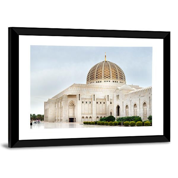 Sultan Qaboos Mosque Canvas Wall Art-5 Horizontal-Gallery Wrap-22" x 12"-Tiaracle