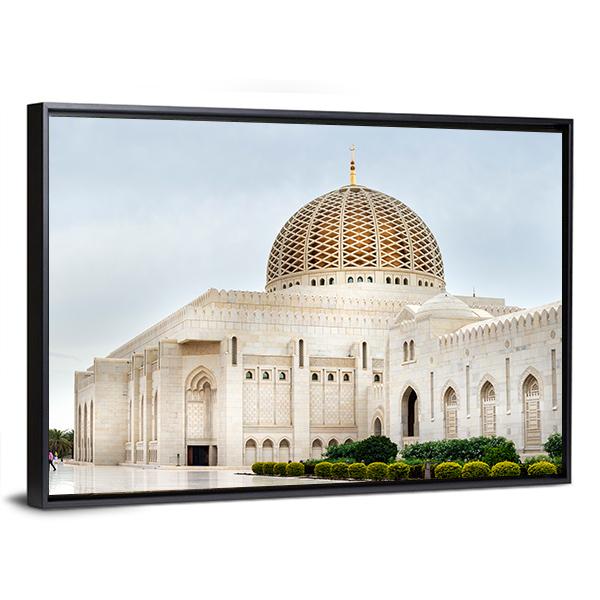 Sultan Qaboos Mosque Canvas Wall Art-5 Horizontal-Gallery Wrap-22" x 12"-Tiaracle
