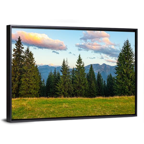 Summer View Of Tatra Mountains Canvas Wall Art-3 Horizontal-Gallery Wrap-25" x 16"-Tiaracle