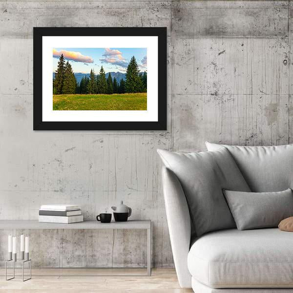 Summer View Of Tatra Mountains Canvas Wall Art-3 Horizontal-Gallery Wrap-25" x 16"-Tiaracle