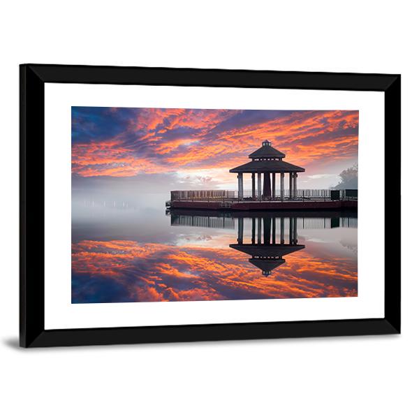 Sun Moon Lake Taiwan Canvas Wall Art-5 Horizontal-Gallery Wrap-22" x 12"-Tiaracle