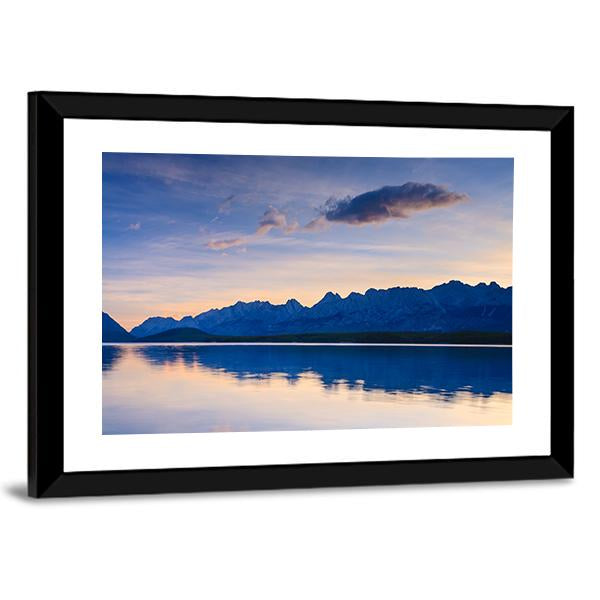 Sunrise At Lower Kananaskis Lake Canvas Wall Art-3 Horizontal-Gallery Wrap-25" x 16"-Tiaracle