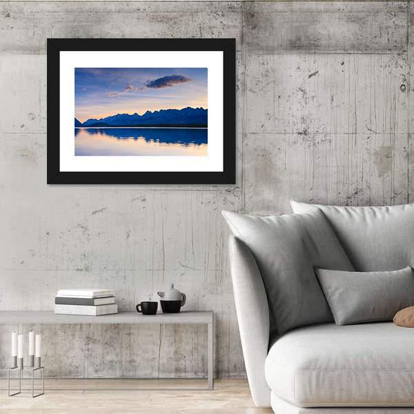 Sunrise At Lower Kananaskis Lake Canvas Wall Art-3 Horizontal-Gallery Wrap-25" x 16"-Tiaracle