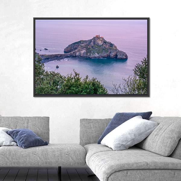 Sunrise On Island In Spain Canvas Wall Art-5 Horizontal-Gallery Wrap-22" x 12"-Tiaracle