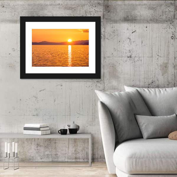 Sunset At Ogden Point Canvas Wall Art-3 Horizontal-Gallery Wrap-25" x 16"-Tiaracle