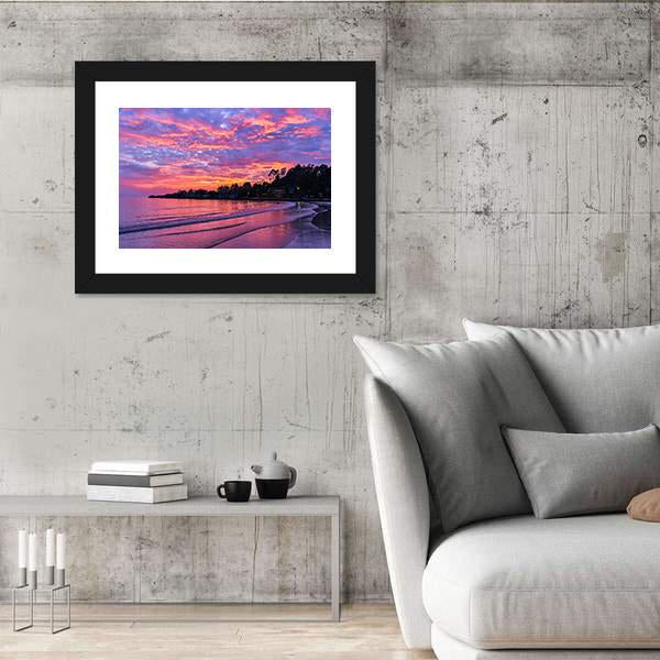 Sunset On Koh Chang Island Canvas Wall Art-3 Horizontal-Gallery Wrap-25" x 16"-Tiaracle