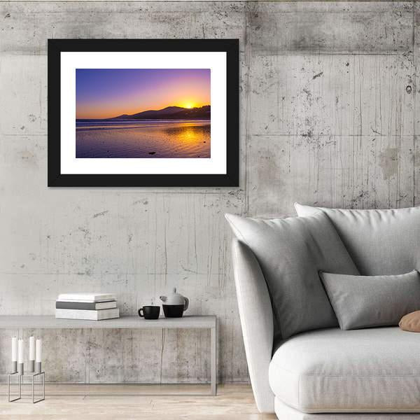Sunset Over Inch Beach On Dingle Peninsula Canvas Wall Art-3 Horizontal-Gallery Wrap-25" x 16"-Tiaracle