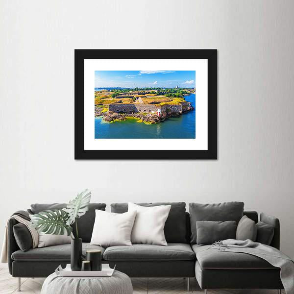 Suomenlinna Sveaborg Sea Fortress In Helsinki Canvas Wall Art-5 Horizontal-Gallery Wrap-22" x 12"-Tiaracle