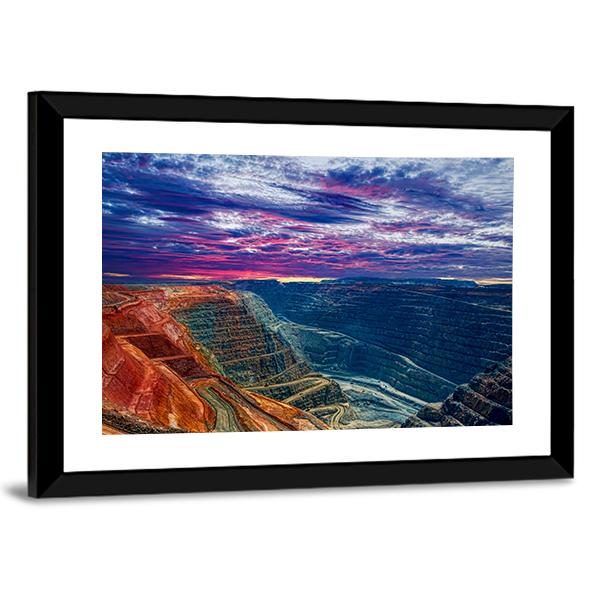 Super Pit Kalgoorlie Canvas Wall Art-5 Horizontal-Gallery Wrap-22" x 12"-Tiaracle