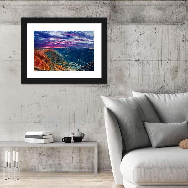 Super Pit Kalgoorlie Canvas Wall Art-5 Horizontal-Gallery Wrap-22" x 12"-Tiaracle