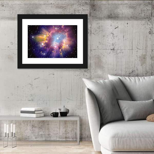 Supernova Explosion Canvas Wall Art-5 Horizontal-Gallery Wrap-22" x 12"-Tiaracle