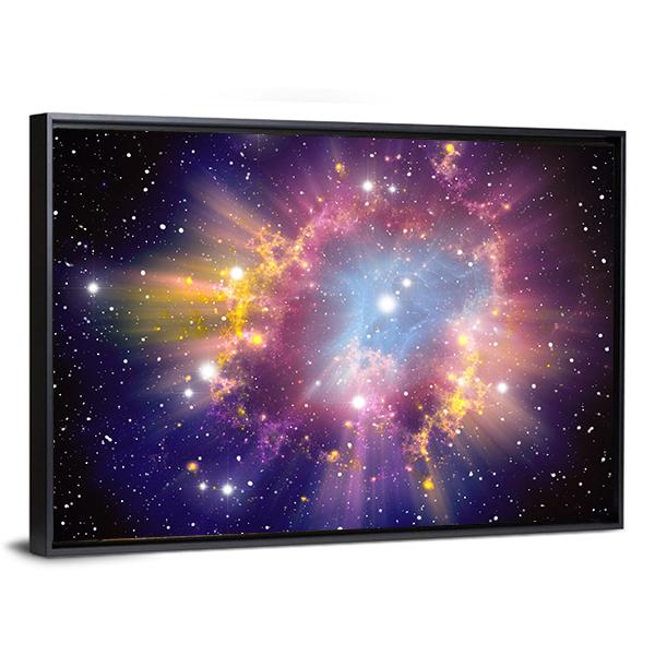 Supernova Explosion Canvas Wall Art-5 Horizontal-Gallery Wrap-22" x 12"-Tiaracle