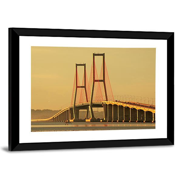 Suramadu Bridge Canvas Wall Art-5 Horizontal-Gallery Wrap-22" x 12"-Tiaracle