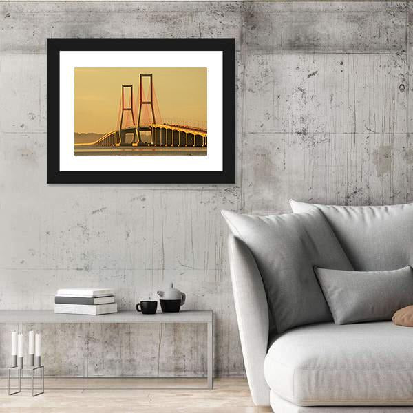 Suramadu Bridge Canvas Wall Art-5 Horizontal-Gallery Wrap-22" x 12"-Tiaracle