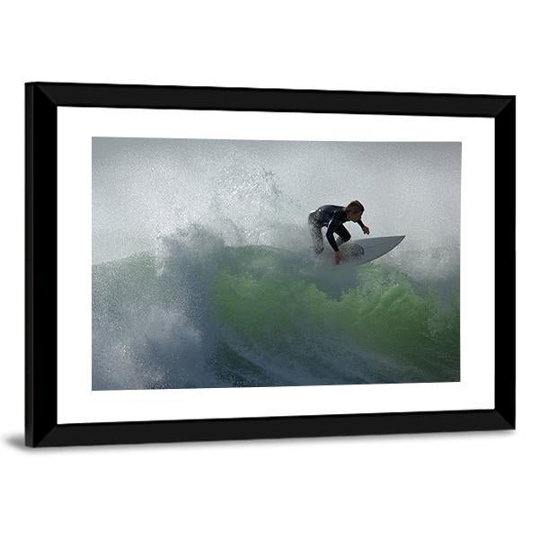 Surfing Floater Canvas Wall Art-5 Horizontal-Gallery Wrap-22" x 12"-Tiaracle