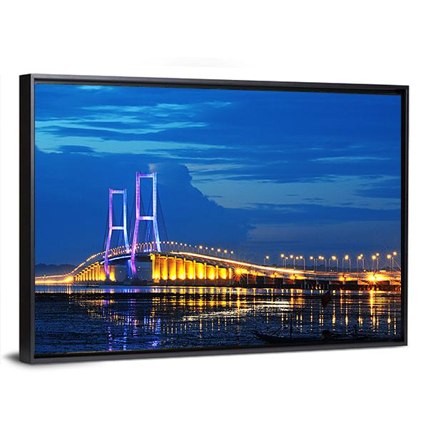 Surmadu Bridge Canvas Wall Art-5 Horizontal-Gallery Wrap-22" x 12"-Tiaracle