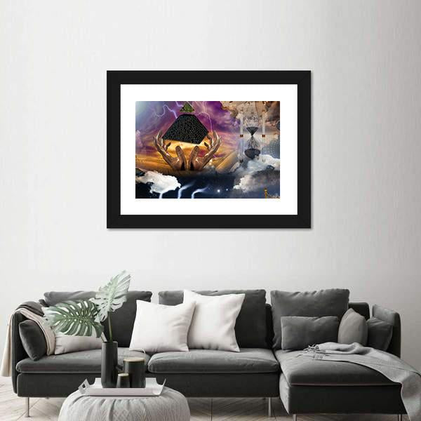 Surreal Composition Canvas Wall Art-5 Horizontal-Gallery Wrap-22" x 12"-Tiaracle