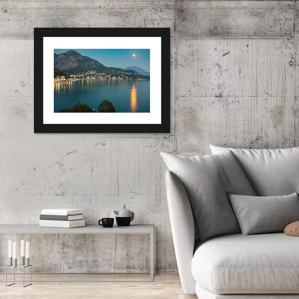 Sutomore Night View From The Mountain Canvas Wall Art-3 Horizontal-Gallery Wrap-25" x 16"-Tiaracle