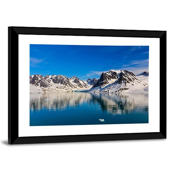 Svalbarden Islands Fjords Canvas Wall Art-5 Horizontal-Gallery Wrap-22" x 12"-Tiaracle
