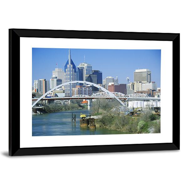 TN Skyline Canvas Wall Art-5 Horizontal-Gallery Wrap-22" x 12"-Tiaracle