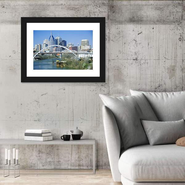 TN Skyline Canvas Wall Art-5 Horizontal-Gallery Wrap-22" x 12"-Tiaracle