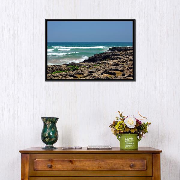 Taghazout Bay Morocco Canvas Wall Art-3 Horizontal-Gallery Wrap-25" x 16"-Tiaracle