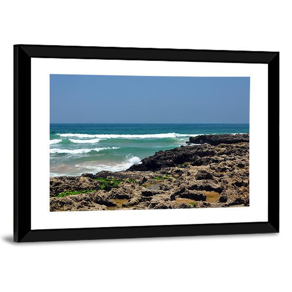 Taghazout Bay Morocco Canvas Wall Art-3 Horizontal-Gallery Wrap-25" x 16"-Tiaracle