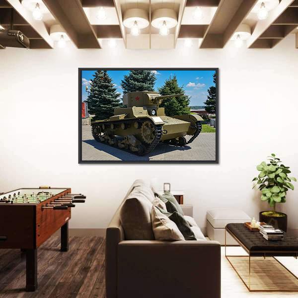 Tank Exhibition Russia Canvas Wall Art-5 Horizontal-Gallery Wrap-22" x 12"-Tiaracle