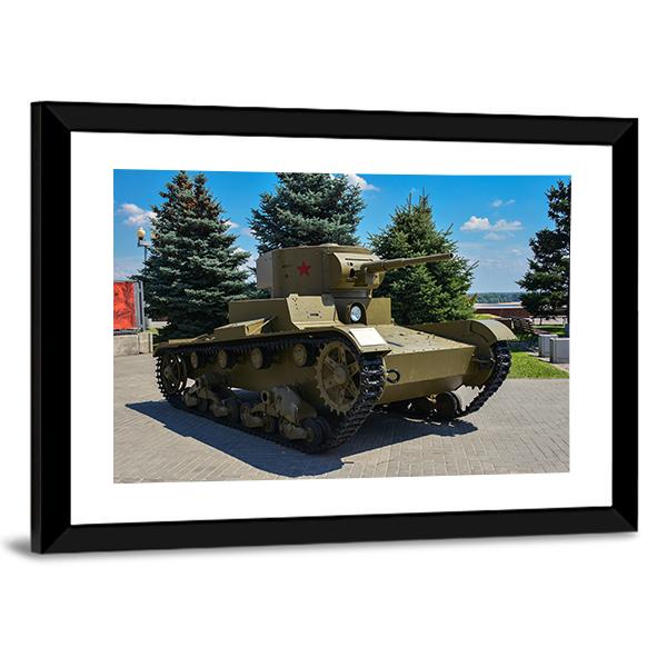 Tank Exhibition Russia Canvas Wall Art-5 Horizontal-Gallery Wrap-22" x 12"-Tiaracle