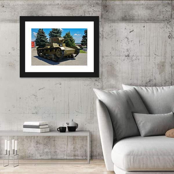 Tank Exhibition Russia Canvas Wall Art-5 Horizontal-Gallery Wrap-22" x 12"-Tiaracle