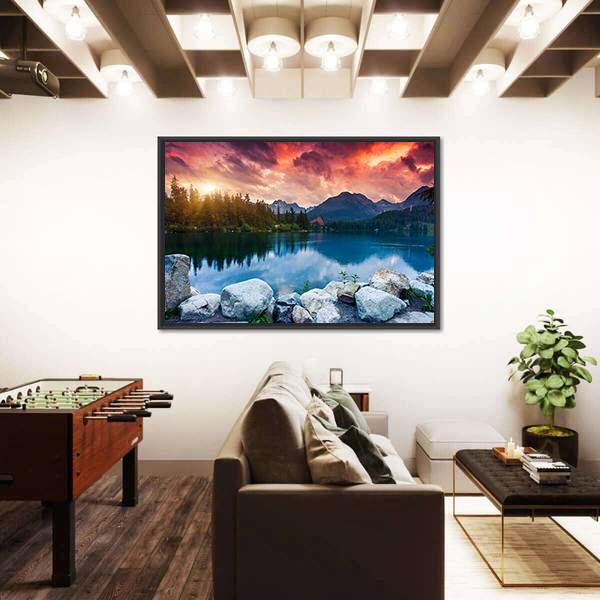 Tatra Dramatic Overcast Canvas Wall Art-5 Horizontal-Gallery Wrap-22" x 12"-Tiaracle