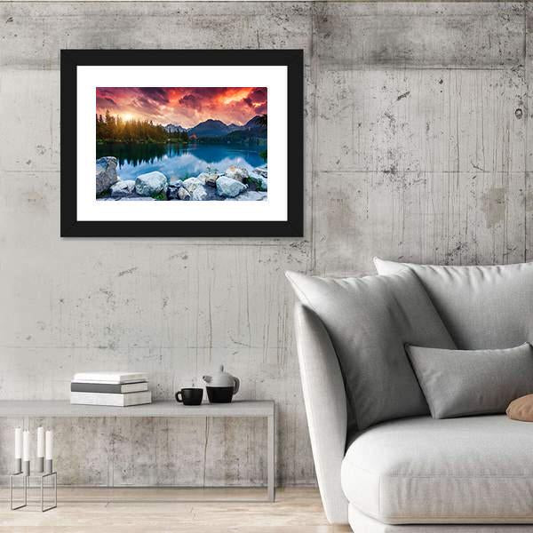 Tatra Dramatic Overcast Canvas Wall Art-5 Horizontal-Gallery Wrap-22" x 12"-Tiaracle