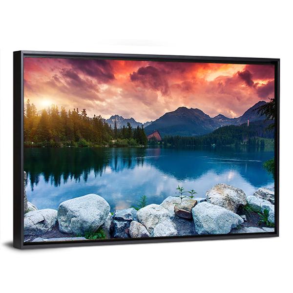 Tatra Dramatic Overcast Canvas Wall Art-5 Horizontal-Gallery Wrap-22" x 12"-Tiaracle