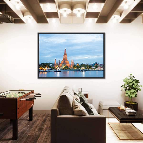 Thailand Cityscape Canvas Wall Art-1 Piece-Floating Frame-36" x 24"-Tiaracle