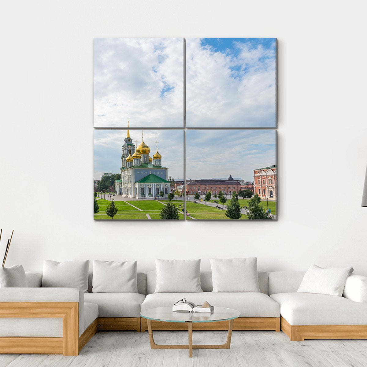 The Epiphany Cathedral Canvas Wall Art-4 Square-Gallery Wrap-17" x 17"-Tiaracle