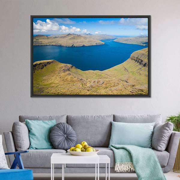 The Faroe Islands Canvas Wall Art-5 Horizontal-Gallery Wrap-22" x 12"-Tiaracle