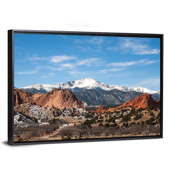 The Garden Of The Gods Park Colorado Canvas Wall Art-3 Horizontal-Gallery Wrap-25" x 16"-Tiaracle