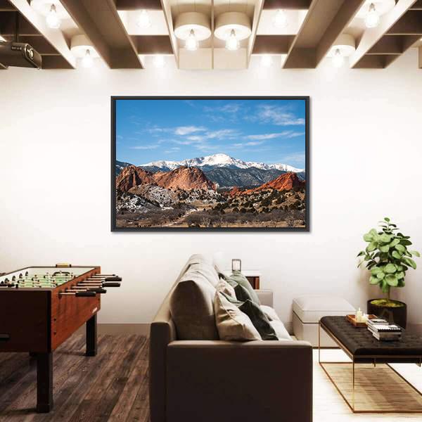 The Garden Of The Gods Park Colorado Canvas Wall Art-3 Horizontal-Gallery Wrap-25" x 16"-Tiaracle