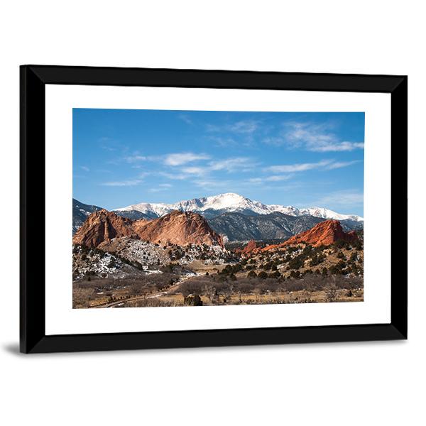 The Garden Of The Gods Park Colorado Canvas Wall Art-3 Horizontal-Gallery Wrap-25" x 16"-Tiaracle
