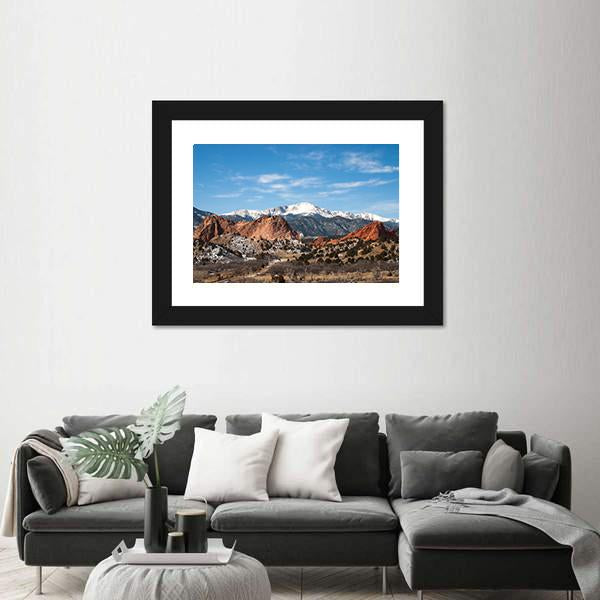 The Garden Of The Gods Park Colorado Canvas Wall Art-3 Horizontal-Gallery Wrap-25&quot; x 16&quot;-Tiaracle