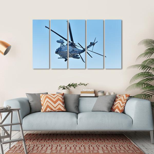 The Jasdf UH-60j Canvas Wall Art-5 Horizontal-Gallery Wrap-22" x 12"-Tiaracle