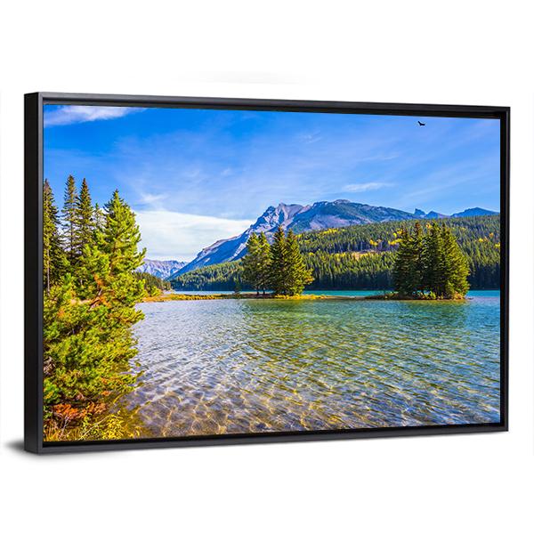 The Lake Two Jack Canvas Wall Art-5 Horizontal-Gallery Wrap-22" x 12"-Tiaracle