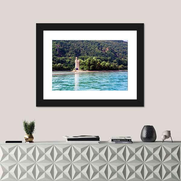 The Mouse Tower Berlin Canvas Wall Art-1 Piece-Framed Print-42" x 14"-Tiaracle